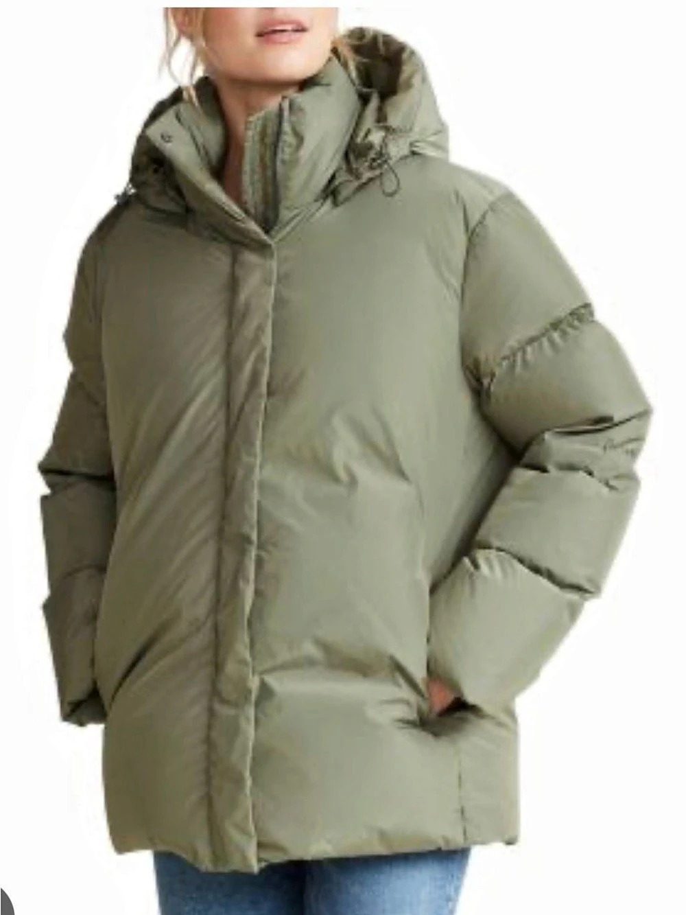 Jenni Kayne Puffer Jacket in Green Size XXS Like New